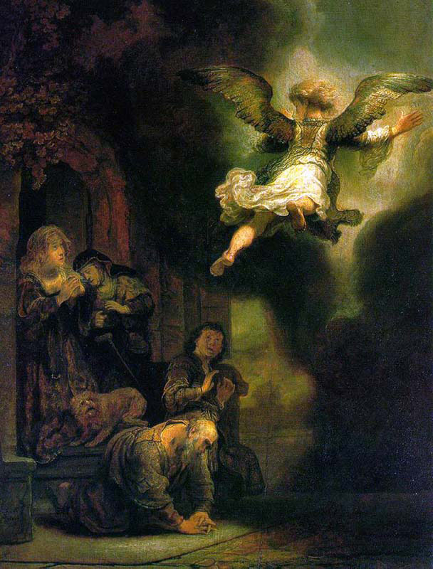 The Archangel Leaving Tobias and his Family